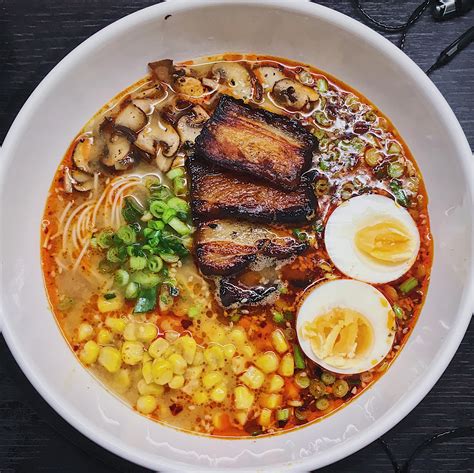 Spicy Miso Ramen is pure comfort, especially when Jet tops it with pork belly and a *perfectly* gooey marinated egg!Get the recipe for Spicy Miso Ramen htt...